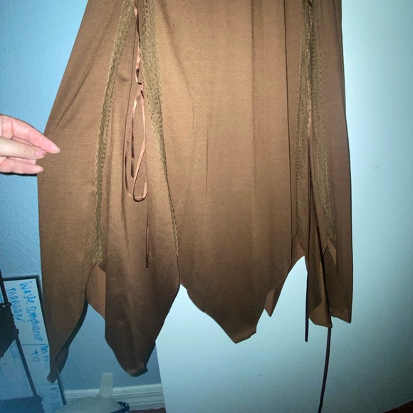 Fairycore Brown Lace Dress - Picture 2 of 13